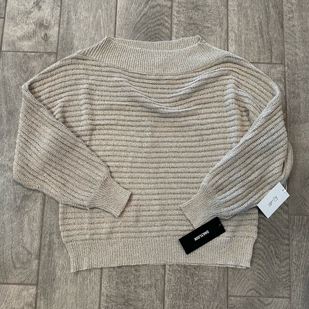 NWT tan sweater.